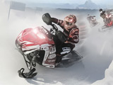 Snowmobile Winter Racing