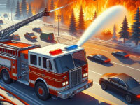 Fire Truck Driving Simulator 2024