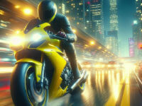 Motorcycle Simulator: Night City 3D