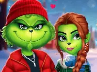 The Grinch Couple Holiday Dress Up