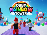 Obby Rainbow Tower For 2 Players
