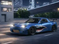 Extreme Car Drift On Mazda RX-7