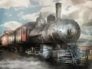 Cargo Steam Train