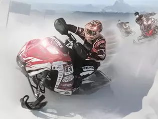 Snowmobile Winter Racing