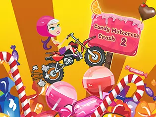 Candy Motocross Crash 2