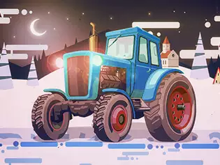 Christmas Tractor Racing