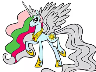 Cute Pony Coloring Book